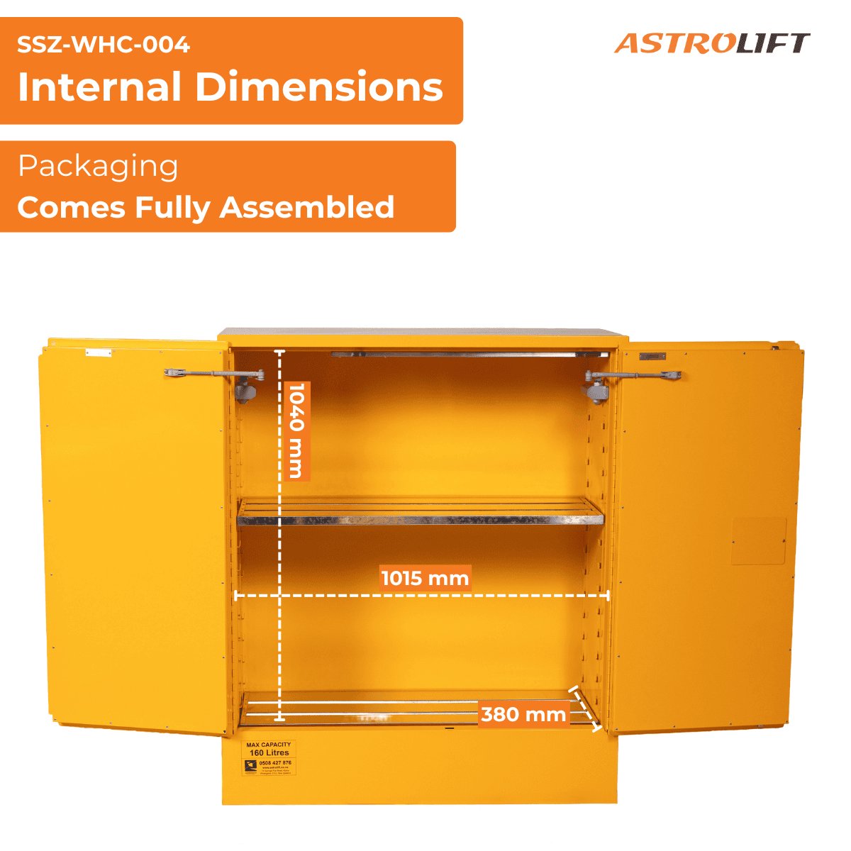 Buy Flammable Storage Cabinet  in Safety and Protection available at Astrolift NZ